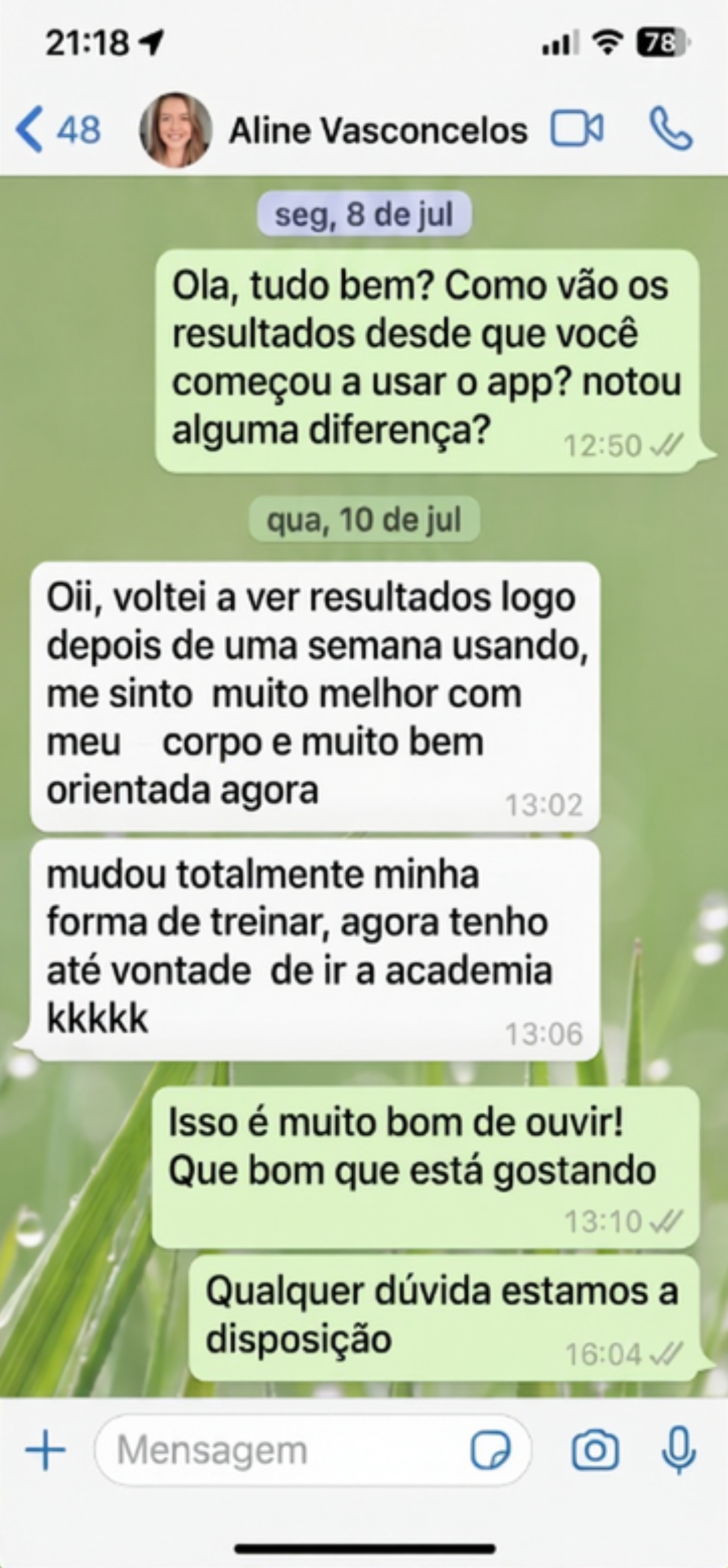 Depoimento Juliana Pereira